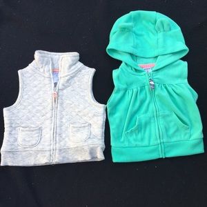 Darling ✨3mo Girl Zip up Vests🌸